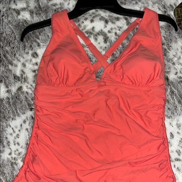 Coral One-Piece Swimsuit - Picture 1 of 15